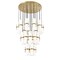 Z-Lite Cayden Chandelier, 27-Light, 36 In.W x 16.75 In.H, Modern Gold/Clear + Etched Opal 1946P-27R-MGLD - alternate 3